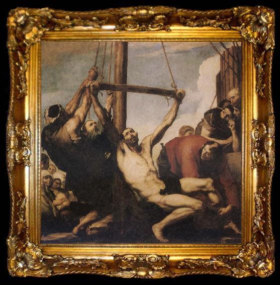 framed  Jusepe de Ribera Marryrdom of St Bartholomew, ta009-2